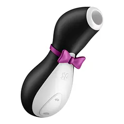 Вакуумний кліторальний стимулятор Satisfyer Penguin чорний - мініатюра 1