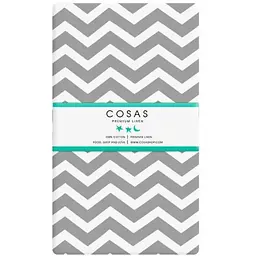 Простирадло Cosas полуторне 155х240 grey zigzag, сірий (Зигзаг_серый_25)