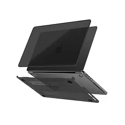 Чохол-накладка для MacBook Pro 14 M5-M1/M5 Pro-M2 Pro/M5 Max-M2 Max, чорний, Crystal, полікарбонат (PC), захисний, прозорий, захист від подряпин і пошкоджень, вентиляція, доступ до портів, протиковзкі ніжки, для макбука, ArmorStandart (ARM79447) - мініатюра 10