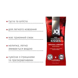 Набір лубрикантів Foil Display Box – JO H2O Lubricant – Strawberry – 12 × 10ml - мініатюра 4