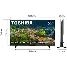ТБ 55 Toshiba 55UA2363DG 4K UHD/LED/T2/Android 11/2 x 10W/Dolby Digital/HDMI/Wi-Fi/VESA 200 x 200 M4 - мініатюра 9