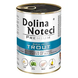 Вологий корм для собак Dolina Noteci Premium з фореллю банка 400 г
