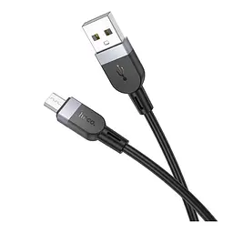 Кабель синхронізації Hoco X109 Silicone USB to MicroUSB 2.4A 3 м Black (35928_3605834) - мініатюра 4