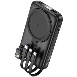 Портативний ЗП Power Bank Hoco J135 Rico 22.5W+PD20W з Бездротовий зарядний пристрій 10000 mAh Black