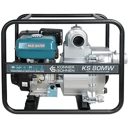 Мотопомпа для сильно забрудненої води Konner&Sohnen KS 80MW