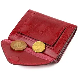 Жіночий шкіряний гаманець GRANDE PELLE 8х10х1,5 см acs0025869 - мініатюра 5
