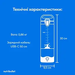 Блендер Nutribullet NBP003LBL (0C22300096) - мініатюра 8