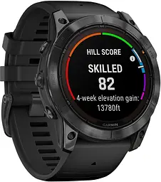 Смарт-годинник Garmin Fenix 7X Pro Solar Slate Grey w. Black Band (010-02778-00/01) - мініатюра 3
