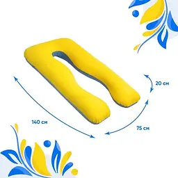 Подушка для вагітних та годування 2 в 1 зі знімною наволочкою Big U XL Mothercare Бежевий / Шоколад - мініатюра 6