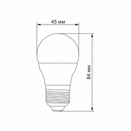 LED лампа VIDEX G45e 3.5W E27 4100K - мініатюра 3