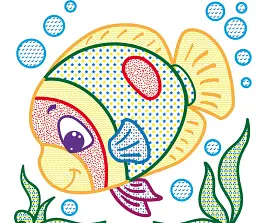 Водяні розмальовки з кольоровим контуром. У річці - мініатюра 2