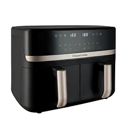 Мультипіч Russell Hobbs Satis Fry DualBaske чорний 2800 Вт (27680-56) - мініатюра 2