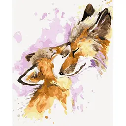 Картина за номерами Brushme Люблячі лисички BS51455 40х50 см