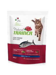 Сухий корм Trainer Natural Super Adult with Tuna для дорослих кішок від 1 року Вага: 0.3 кг.