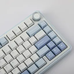 Ігрова механічна клавіатура AULA F75 / Три режими підключення / Greywood V3 Switch / Blue White - мініатюра 5