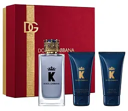 Набір Dolce Gabbana K 100мл туалетна вода, 50мл гель для душу, 50мл бальзам після гоління