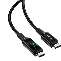 Кабель USB 2.0 Type-C M-M, 2 м, 100W, with display, C6-03 Acefast - мініатюра 2