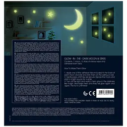Набір сяючих наклейок 4M Glow Місяць та зірки 13 шт. (00-05215) - мініатюра 6