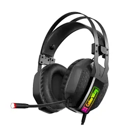 Навушники ColorWay HyperBlast RGB, Black, 2x3.5 мм, мікрофон, динаміки 50 мм, RGB підсвічування (USB), 102 дБ, 2 м (CW-HPG05BK) - мініатюра 4
