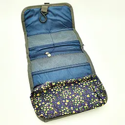 Косметичка несесер органайзер для косметики та туалетного приладдя Wash Bag синій - мініатюра 5