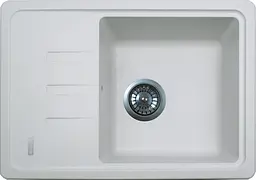Кухонна мийка Adamant SLIM біла 615x430x200 мм, з крилом 61,5 см - мініатюра 1