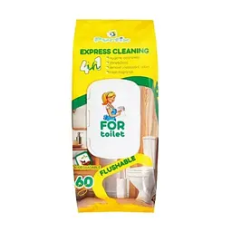 Серветки вологі Purfix Express Cleaning for toilet 60 шт