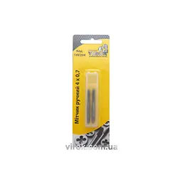 Мітчик VIROK М4х0.7 2 шт. сталь 9ХС DIN 2181 ГОСТ 3266-81 (14V204) - мініатюра 2