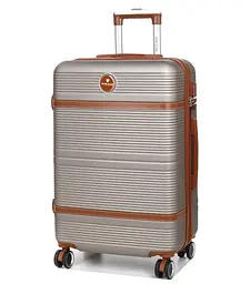 Валіза середня M ABS-пластик Worldline Airtex 629 67×45×27см 74л Шампань