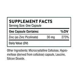 Цинк піколінат 30 мг Thorne Zinc Picolinate 30 mg - 60 caps - мініатюра 2