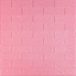 3D панель Sticker Wall самоклеюча 700х770х3мм цегла Рожева 004-3 SW-00000231