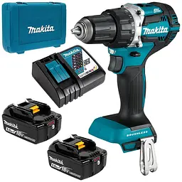 Шурупокрут-дриль акумуляторний Makita DDF484RTE (54 Нм, 1.5-13 мм, BL, LXT)