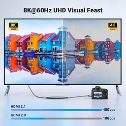 Кабель мультимедійний HDMI M to HDMI mini M 1.0m 8K HD163 black Ugreen (15514) - мініатюра 2