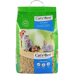Наповнювач Cat’s Best Universal для домашніх тварин деревний 20 л/11 кг