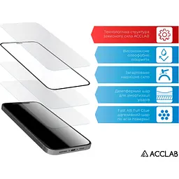Скло захисне ACCLAB Full Glue ESD Apple iPhone 14 Pro Black (1283126542046) - мініатюра 4