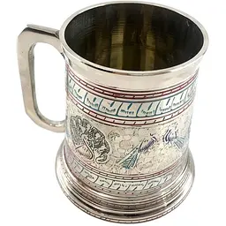 Кухоль бронзовий 13.5х11.4х11 см кольоровий 0.5 л - мініатюра 2