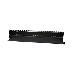 Патч-панель 24 порти NVC-PN-12/24 CAT5/CAT6 19" 1U екранована (73-00145) - мініатюра 5
