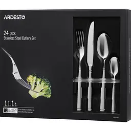 Набір столових приборів Ardesto Black Mars Bordeaux 24 предмети (AR0724BS - мініатюра 3
