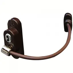 Замок безпеки з тросом Safety Lock SL2 коричневий