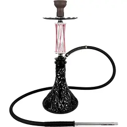 Кальян Trumpet Hookah Rider W-40 Pink-White (колба Crystal Black) - мініатюра 2