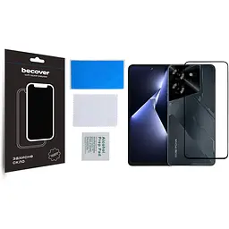 Захисне скло BeCover для Tecno POVA 5 (LH7n) Black (710031) - мініатюра 2