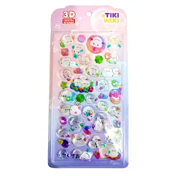 Стікер-наклейка Tiki Wiki Набір 3D-наліпок серії Crystal – Тікі чарівність (25ESE009-02) - мініатюра 1