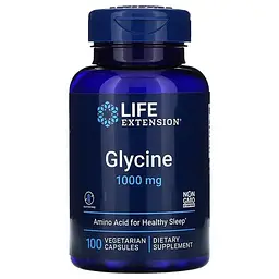 Гліцин Glycine 1000 mg 100 капсул Life Extension vit0006149