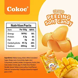 Желейні цукерки Cokoc Peelable Gummies Peeling Soft Candy Mango Flavor 60г - мініатюра 8
