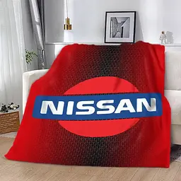 Плед плюшевий на подарунок 3D Red Nissan 160х200 см