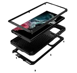 Протиударний чохол Primo Doom Armor для смартфона Samsung Galaxy S23 Ultra (SMS918) Black - мініатюра 3