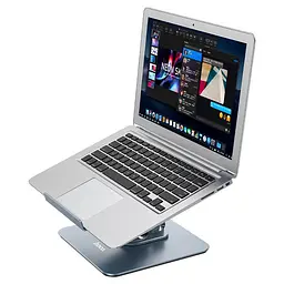 Підставка для ноутбука Hoco PH52 Plus Might metal rotating laptop holder Сірий - мініатюра 2