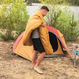 Спальний мішок Easy Camp Nebula L/+1°C Yellow Left (240156) - мініатюра 7