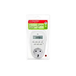 Таймер-розетка EUROELECTRIC 16A/3600W 7дн, White (ST-16A/3,60kW(E)) - мініатюра 2