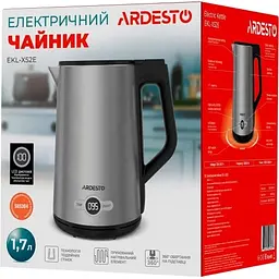 Електрочайник EKL-X52E, Steel, 2200 Вт, 1.5 л ARDESTO teh0028651 - мініатюра 5