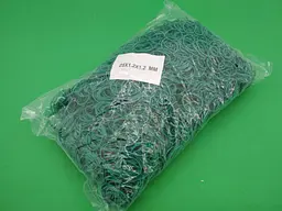 Банківські гумки, Plast, №25, зелені, 1,2 мм, діаметр 25 мм, 1 кг, для пакування та в'язання зелені - мініатюра 2